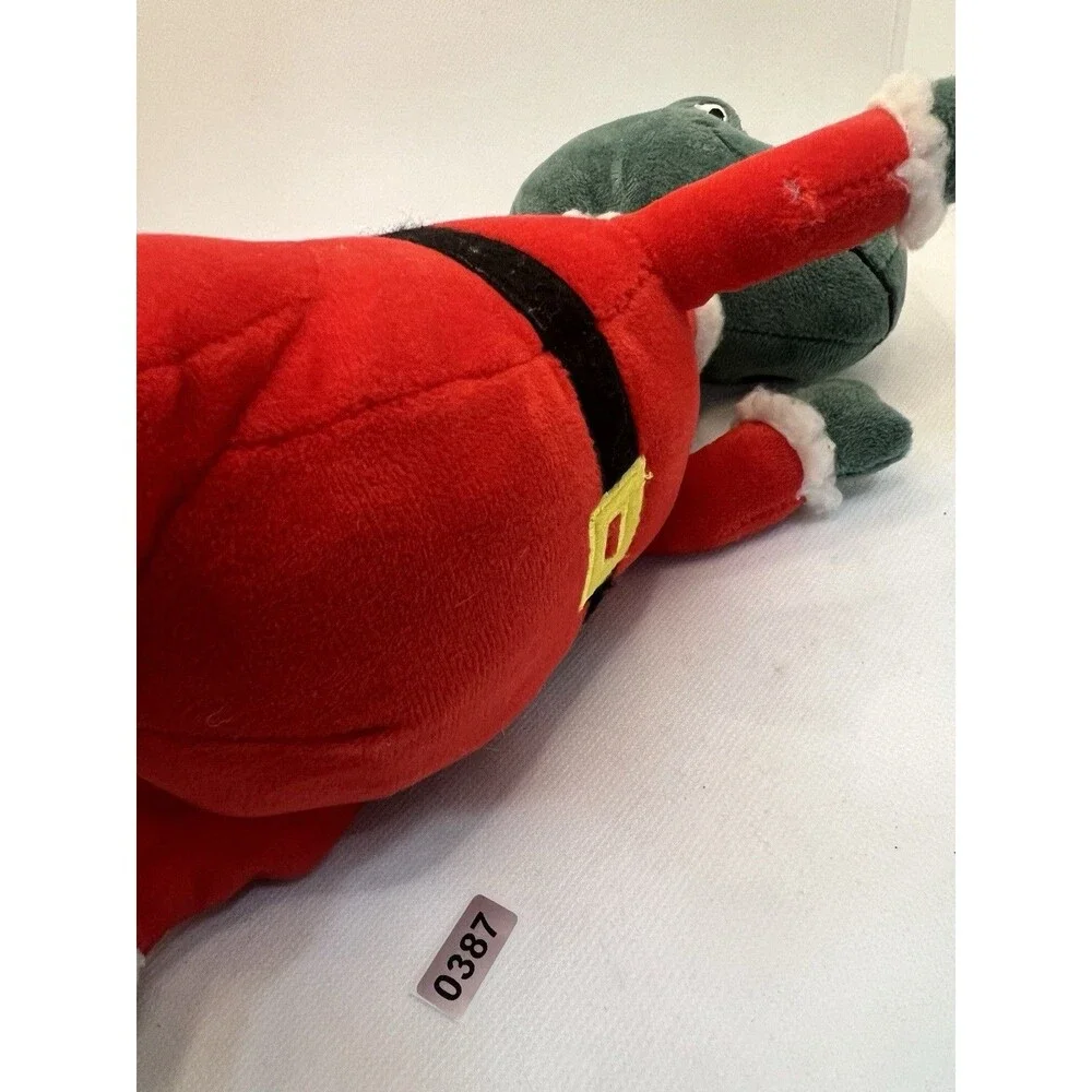 Fringe Studio Dog Toy Christmas Dinosaur T-Rex Plush